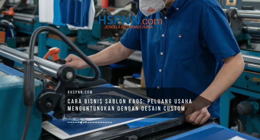 Proses pengerjaan jasa sablon kaos dengan desain custom pada kaos polos menggunakan tinta berkualitas tinggi.