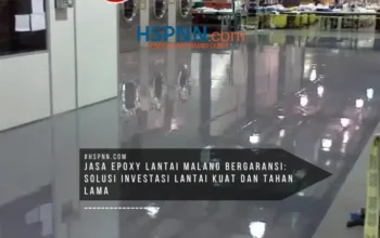 Proses aplikasi epoxy lantai untuk area industri Malang