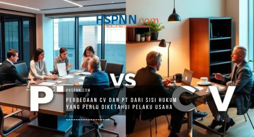perbedaan CV dan PT dari sisi hukum yang perlu diketahui pelaku usaha sebelum memilih bentuk badan usaha